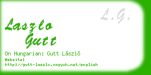 laszlo gutt business card